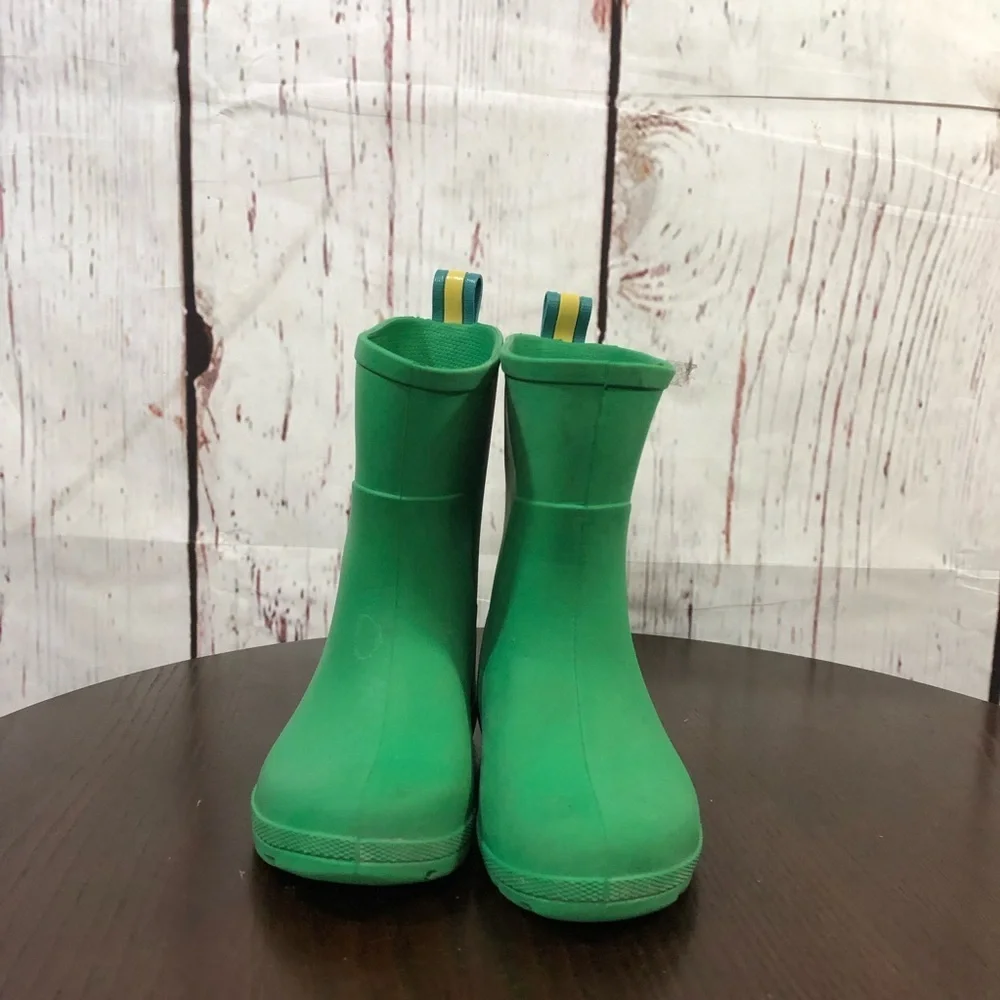 TOTES Kids Green Rain Boots - Comfortable Waterproof Boot 9-10